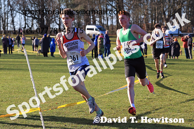 Mens under-17s 2025 Northern Cross Country Champs, Tatton Park, Knutsford, Cheshire. Photo: David T. Hewitson/Sports for All Pics